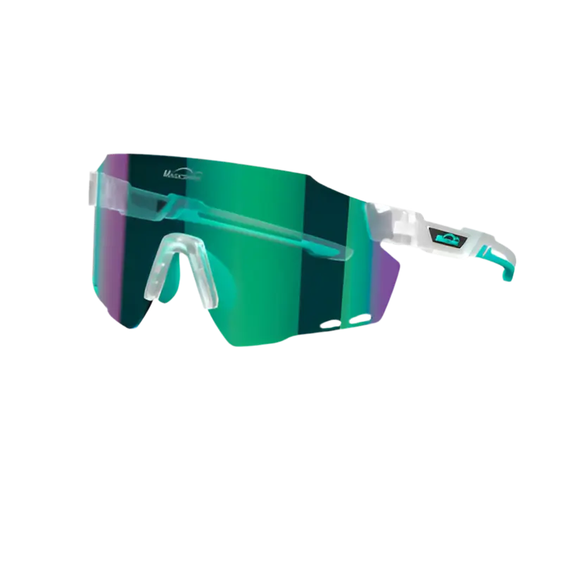 Lunettes WindBreaker - transparent/bleu + écran bleu