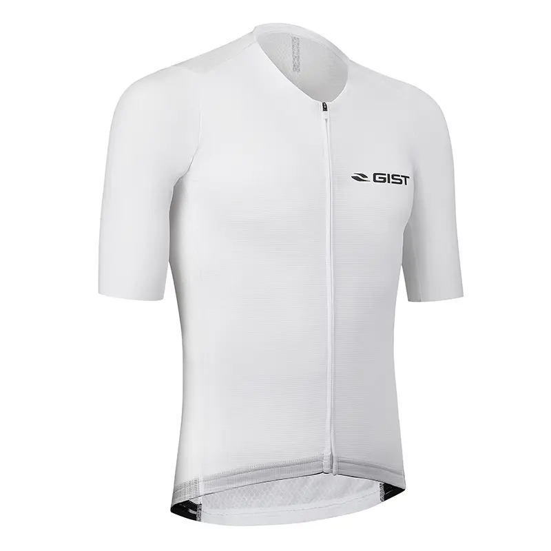 Maillot Gist Été Podium Manches Courtes Zip Total Blanc M