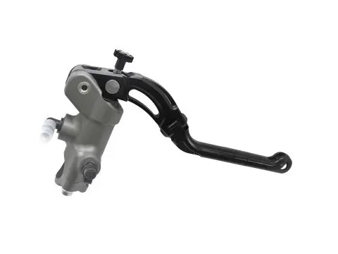 Maître-cylindre de frein radial NOIR travaillé CNC 19x20 avec levier Long rabattable ACCOSSATO