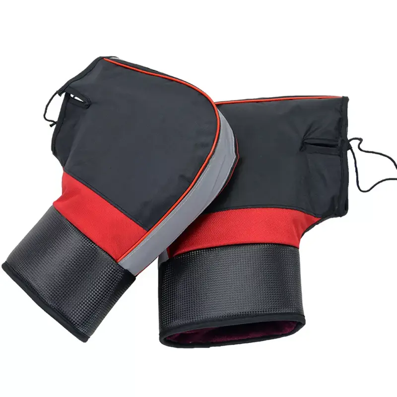 Manchon moto pour hiver en cuir PU