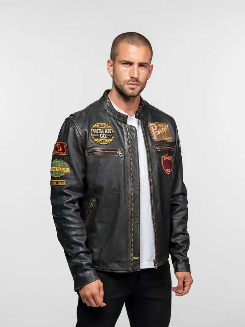 Martinez - Blouson moto vintage