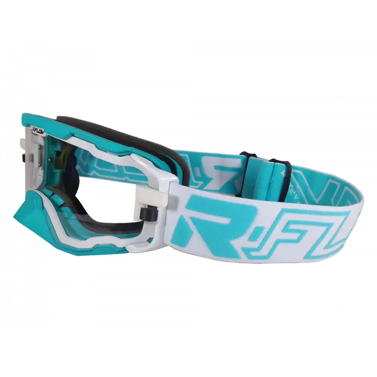 Masque Anti-Buée Next-Blanc-Turquoise R-FLOW