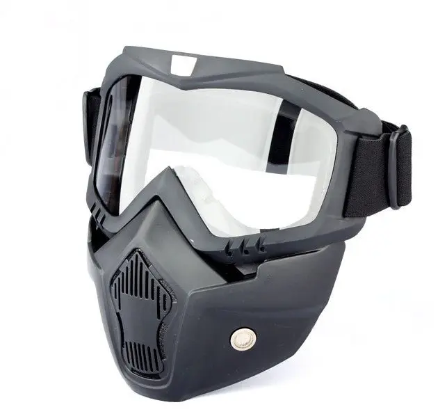 Masque visage moto - Transparent