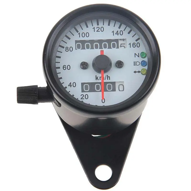 Mini compteur blanc CAFE RACER 3 voyants