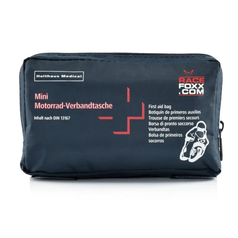 Mini trousse de 1er secours pour moto DIN 13167