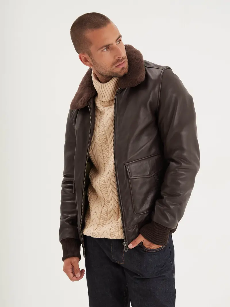 Mirage - Blouson aviateur cuir homme