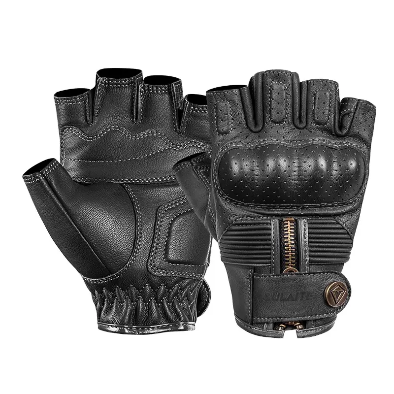 Mitaine moto cuir