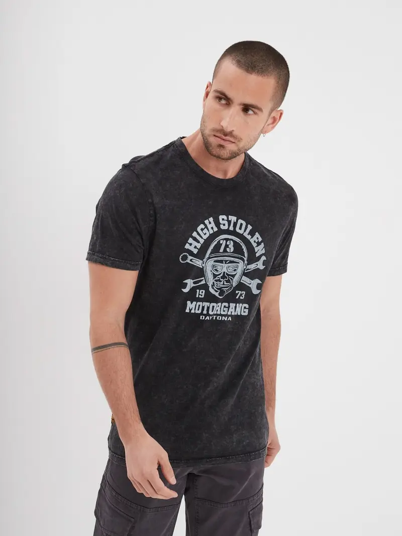 Monroe - T-shirt moto vintage