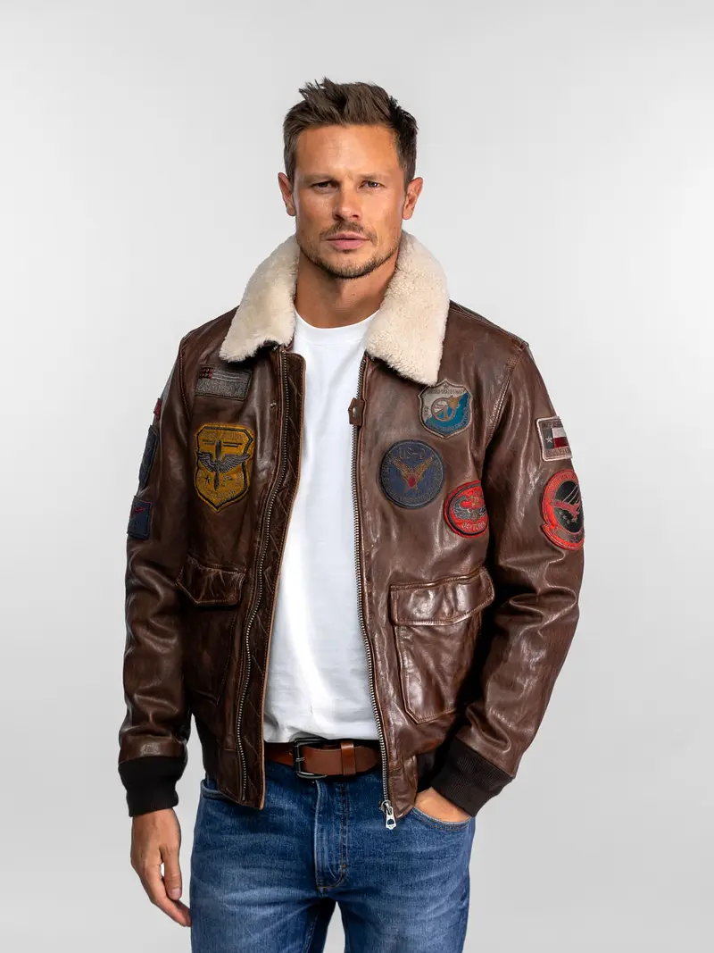 Mythic - Blouson air force cuir homme