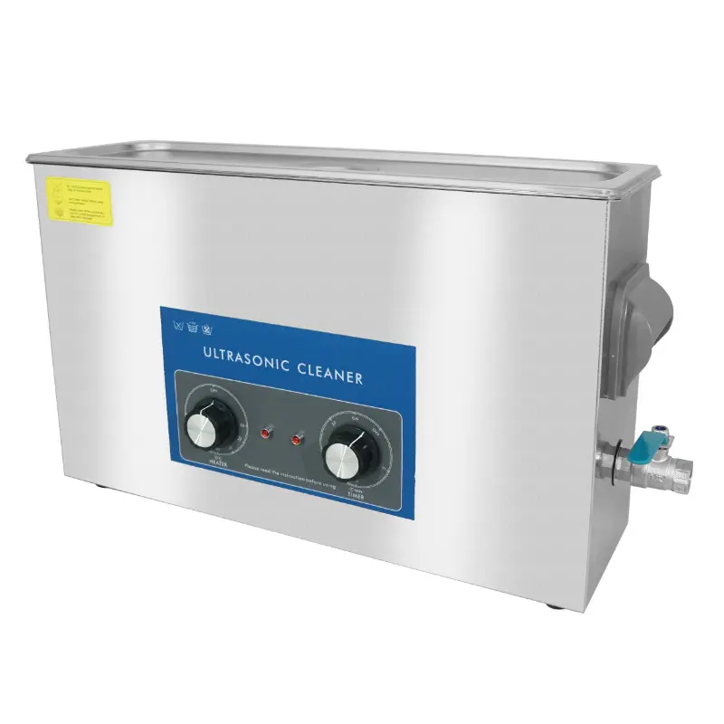 Nettoyeur-Bac Ultrasons Professionnel Analogique 10L 240 Watts Avec Vanne De Vidange (505X135X150 mm) -Spécial Petite Rampe De Carburateur (Largeur Rampe Maxi 9 cm) (Qualite Premium)