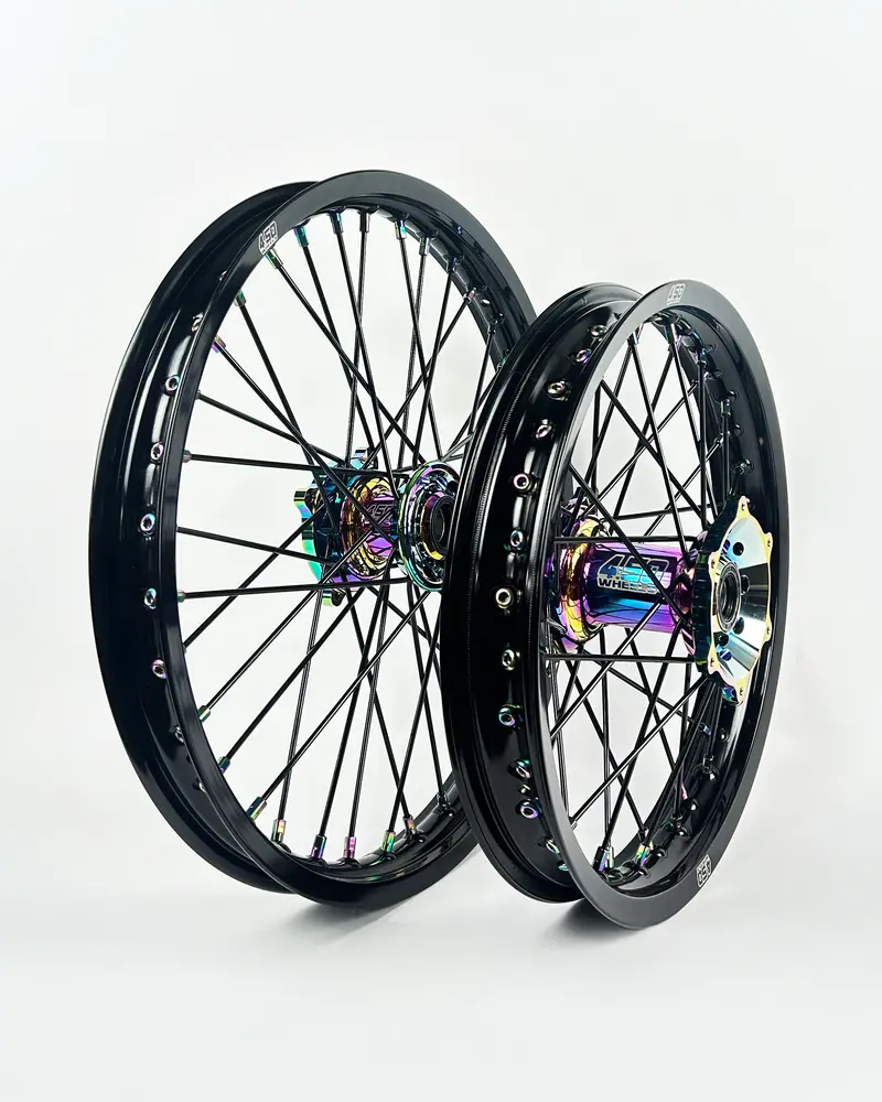 Paire de Jantes Cross et Enduro 4.50 WHEELS édition fuel