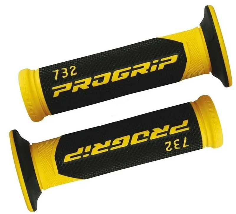 Paire de poignées PROGRIP 732 JAUNE/NOIR