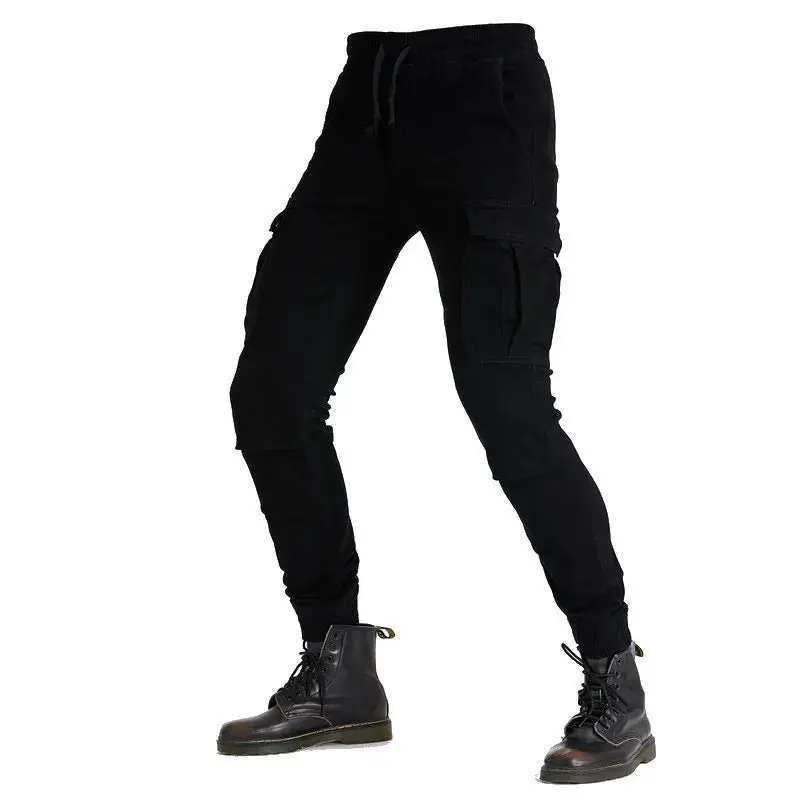 Pantalon moto cargo homme - Noir | UrbanGear™