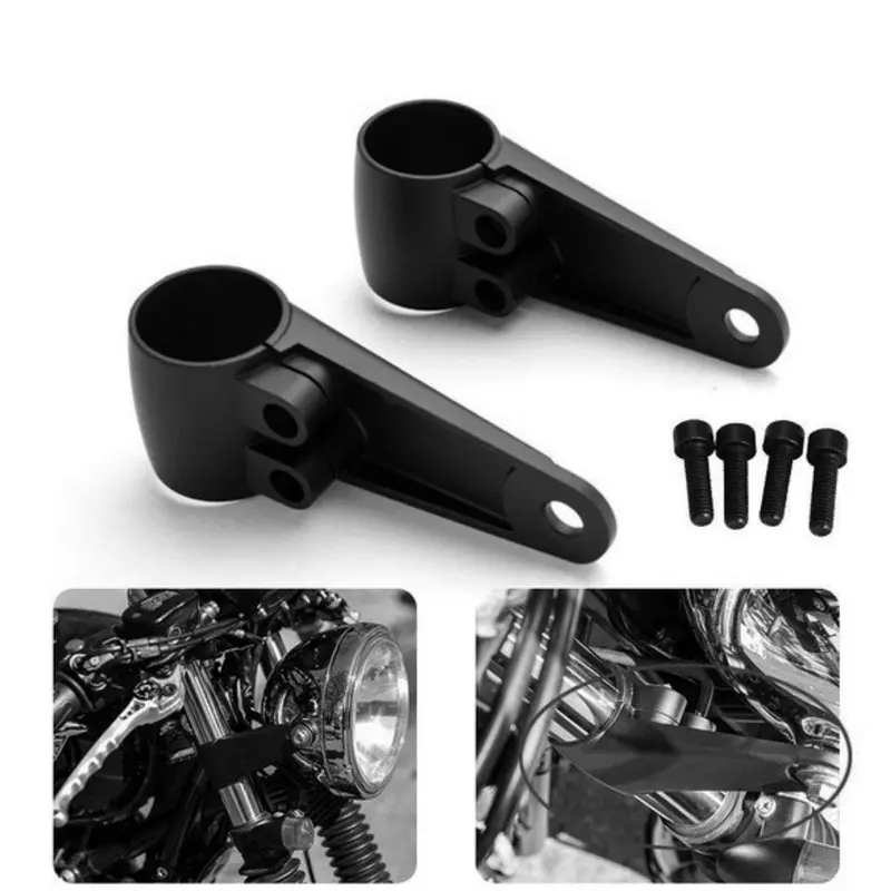 Pattes de fixation phare avant pour fourche 35mm, 39mm et 41mm