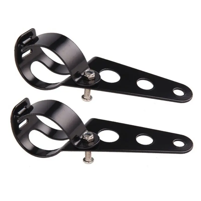 Pattes de fixation phare Ø35 - Ø52 mm noires