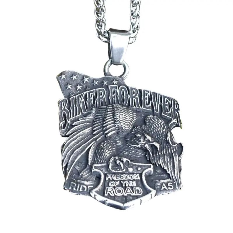 Pendentif moto - Biker for ever