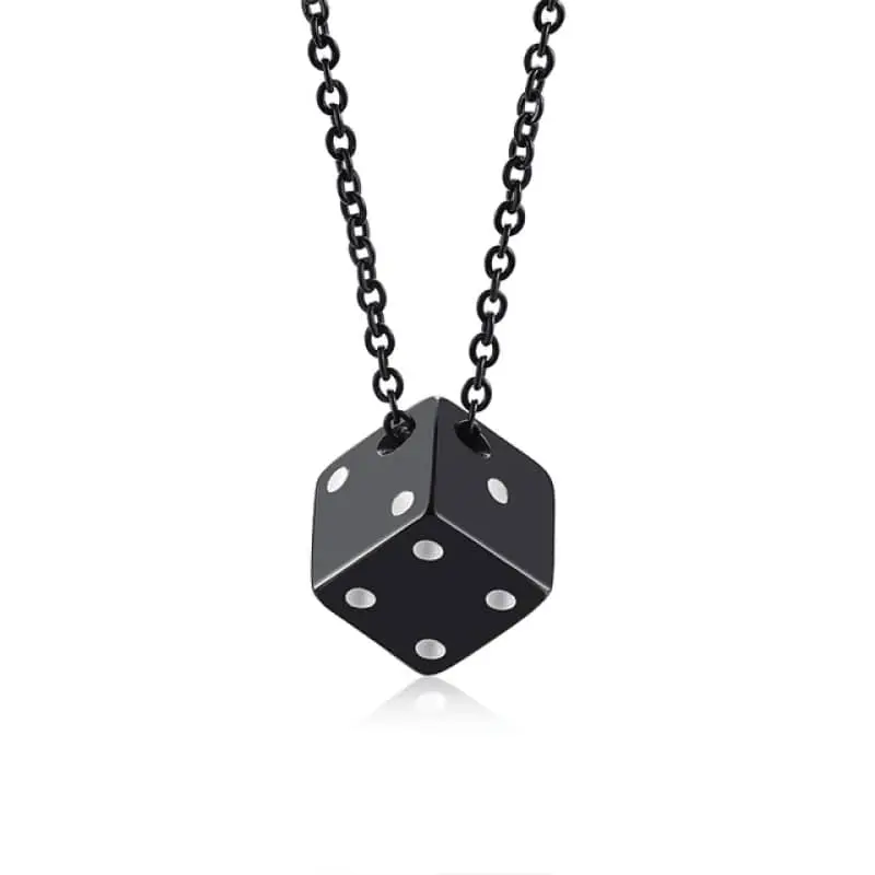 Pendentif moto - Dés (Avec chaine)