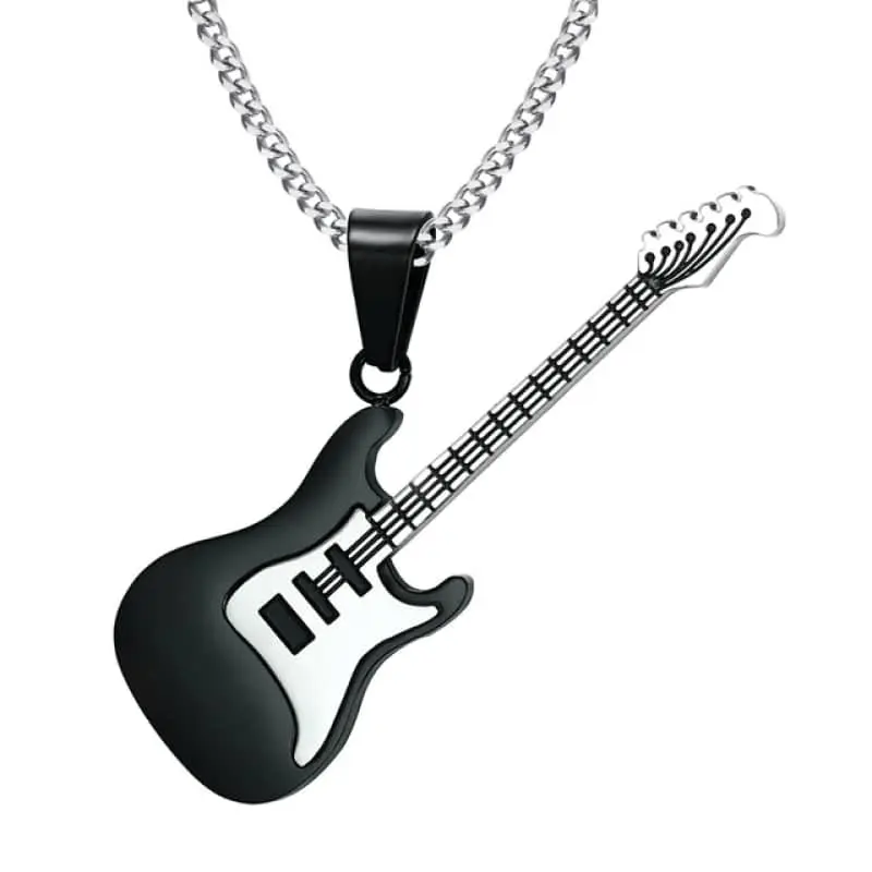 Pendentif moto - guitare (Avec chaine)