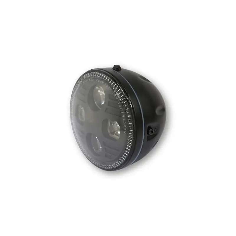 Phare LED HIGHSIDER Atlanta noir diamètre 145mm