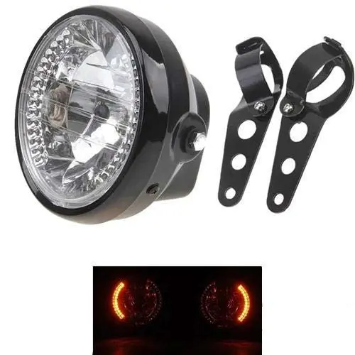 Phare LED moto Café racer avec clignotants (nouvelle version)