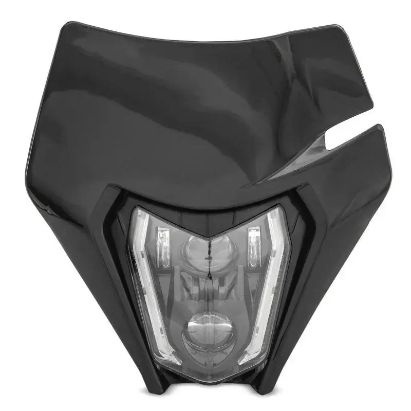 Phare LED moto et plaque Enduro Offroad Universel