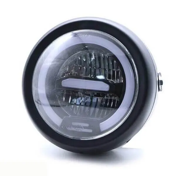 Phare rond moto LED universel  6.5 pouces