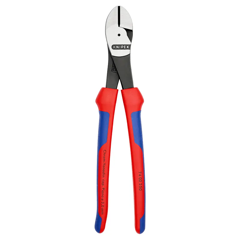 Pince Coupante Pro Knipex Robuste 250 mm Gris Antirouille Pour Épaisseur De Materiau De 3,0 A 4,6 mm Avec Poignée Ergonomique (74 02 250) -Made In Germany-