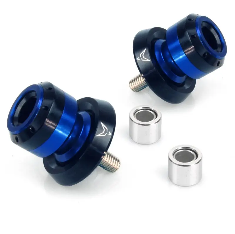 Pion bras oscillant avec curseur, M8, bleu