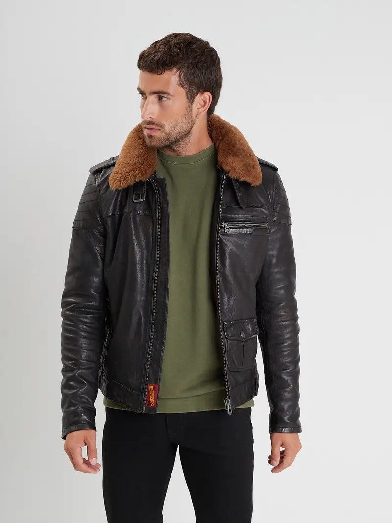 Pirate - Blouson aviateur cuir homme