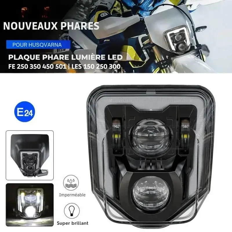 Plaque phare LED - Husqvarna