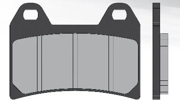 Plaquette de frein BRENTA Organiques Moto guzzi Nevada Club LK / Ktm Duke - SMC / Husqvarna / Ducati Senna - S4 Monster / Aprilia RS