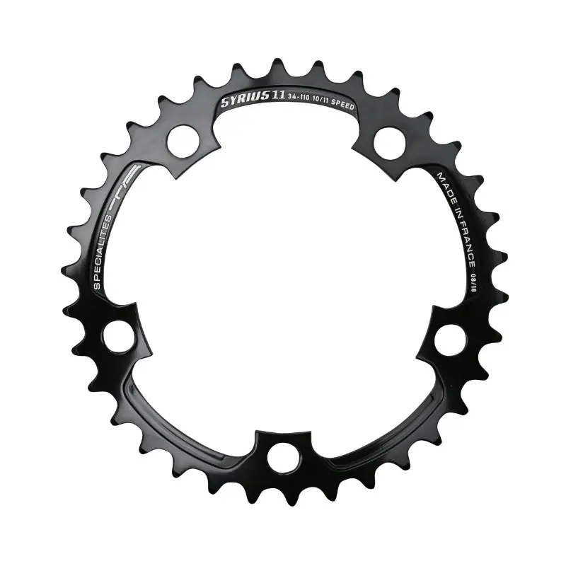 Plateau Route 5 branches Ø 74 Ta Zelito 30 dents Triple Intérieur Noir Alu 7075 Type Shimano 9-10V.