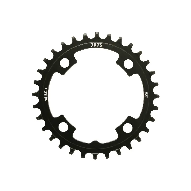 Plateau VTT 4 branches Ø 96 Pour Sunrace 32 dents Mono Mx 12-11-10V. Noir Narrow-Wide Alu Compatible Autres Marques