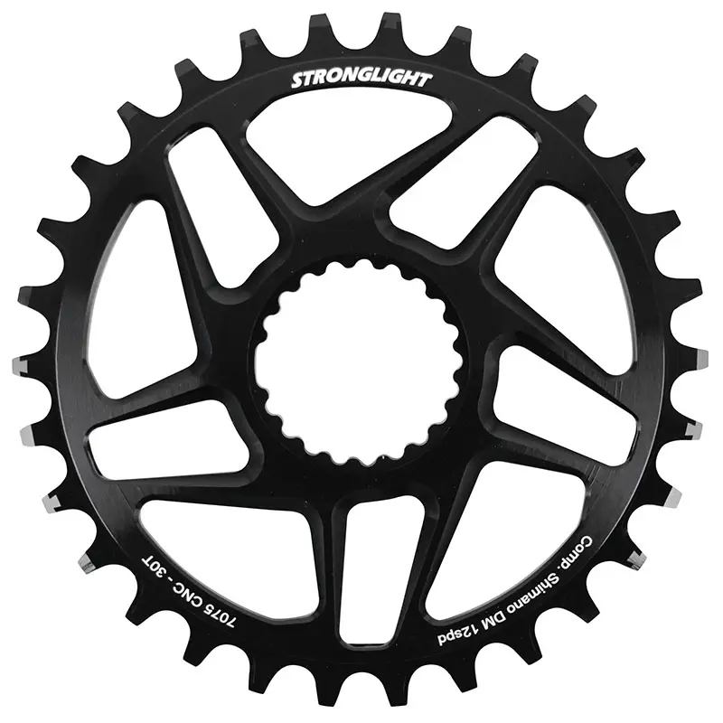Plateau VTT Direct Mount Pour Shimano Fc-M6100-M6120-M6130-Fc-M7100-M7120-M7130-Fc-M8100-M8120-M8130 Stronglight Mono 30 dents - Deport 3 mm 12V.