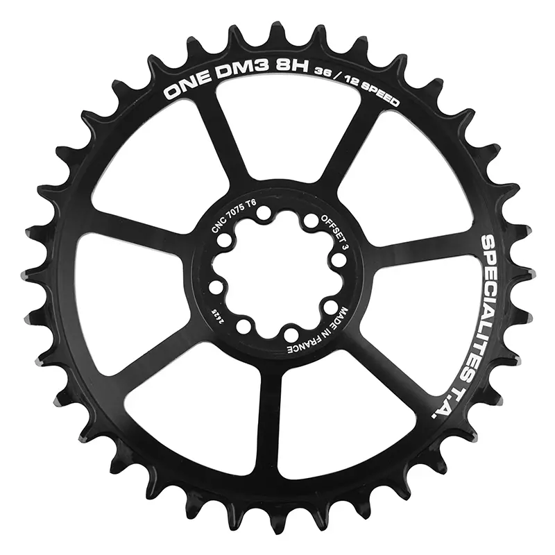 Plateau VTT Direct Mount Pour Sram Gx - Xx1 - X01 Ta One Dm3 8H 36 dents 11-12V. Noir (Transmission Boost Deport 3 mm)