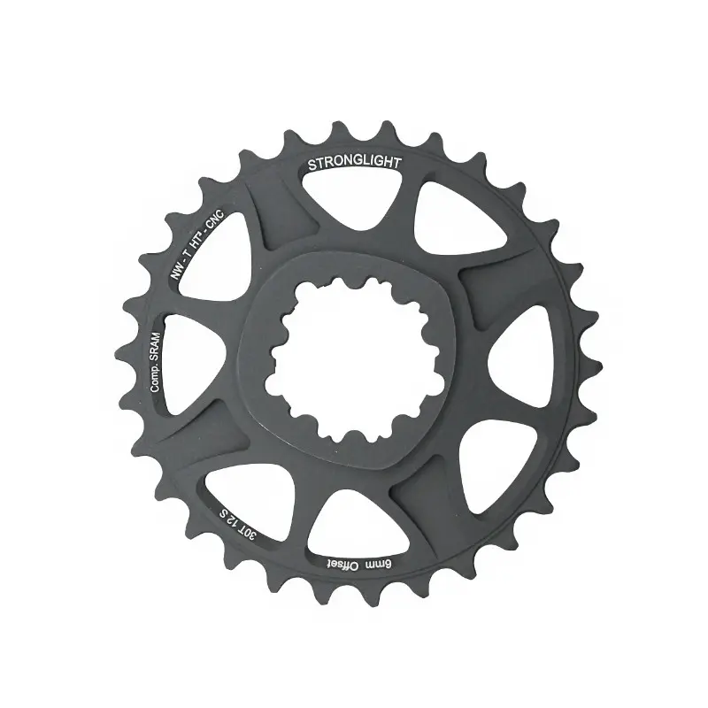Plateau VTT Direct Mount Pour Sram Xx1-X01 Stronglight Ht3 Mono 30 dents Noir Alu 12V. Narrow Wide (Deport 6 mm)