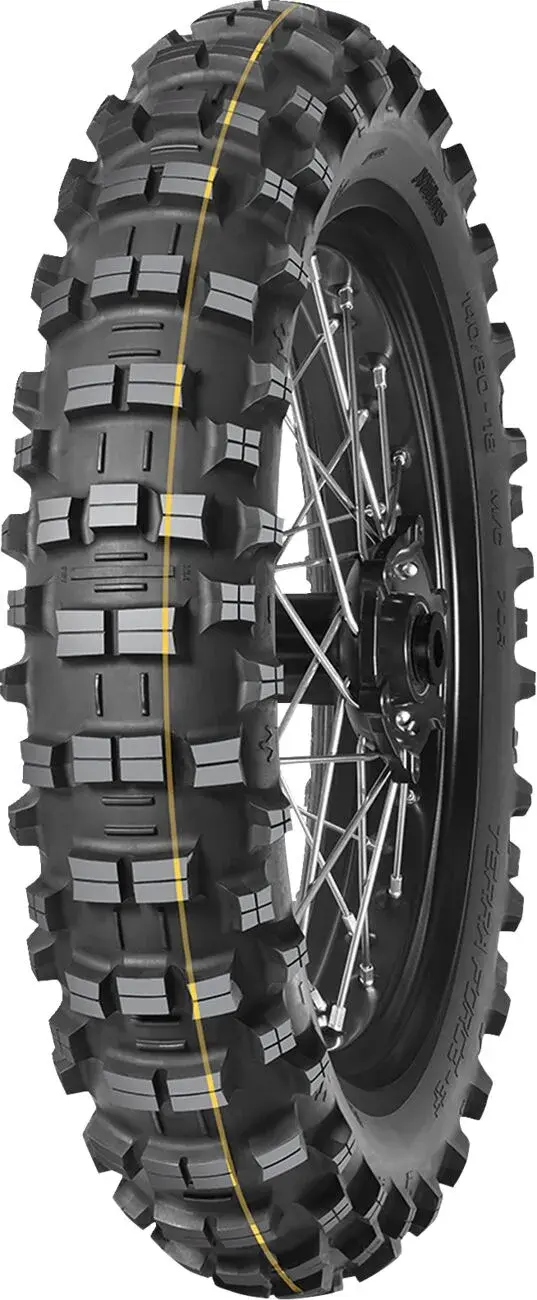 Pneu Arrière Enduro Medium Bande Jaune MITAS