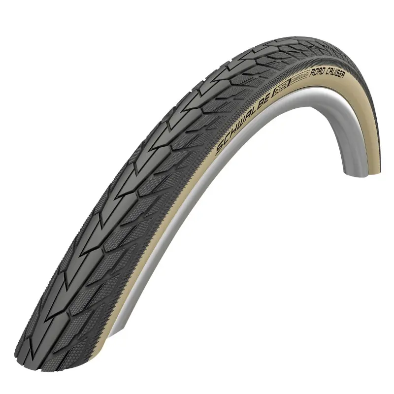 Pneu City 650 X 35B Schwalbe Road Cruiser Hs484 Noir Flanc Beige Tr (27,5 X 1,40) (37-584)