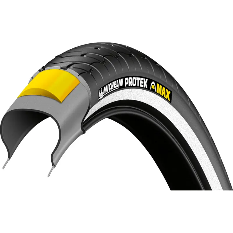 Pneu Protek Max MICHELIN 28", Anti-Crevaison, Forte Adhérence