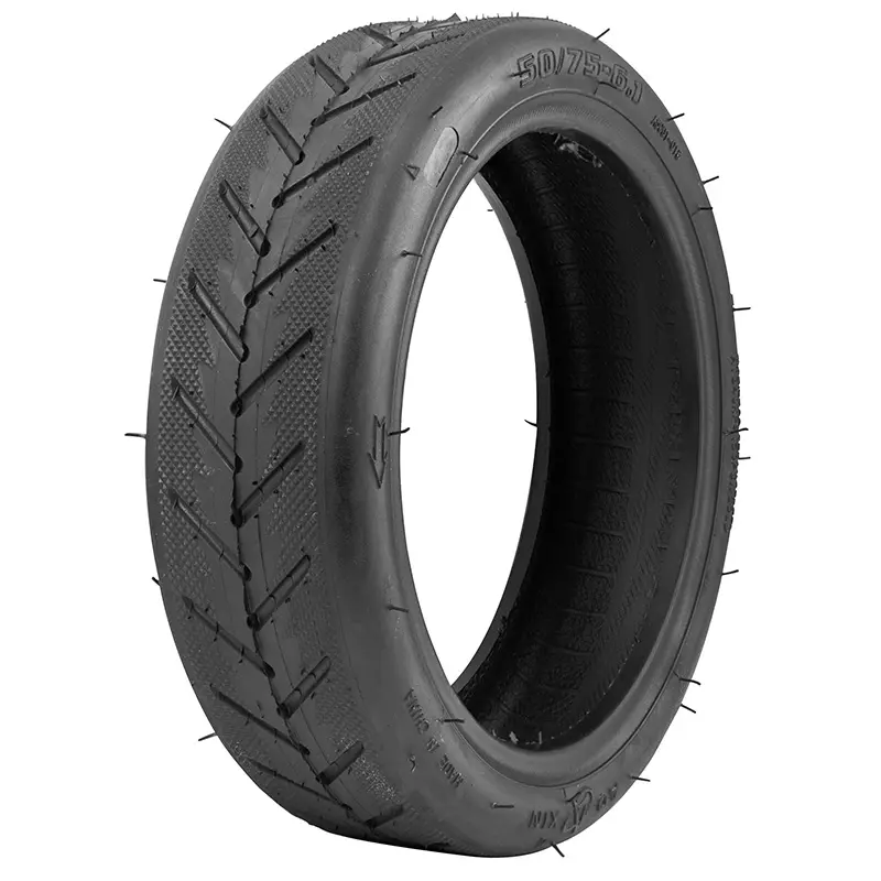 Pneu Trottinette Tubetype 8.5 X 2.00-6.1 Vague P2R Noir - Largeur Intérieur 50 mm (Pour Xiaomi M365 Et Autres)