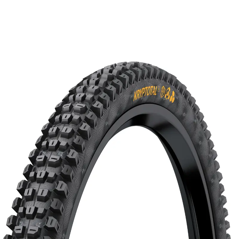 Pneu VTT Gravity 29 X 2.40 Continental Kryptotal Downhill Super Soft Front-Avant Noir Tubeless Ready Ts (60-622) Terrains Boueux Compatible VAE