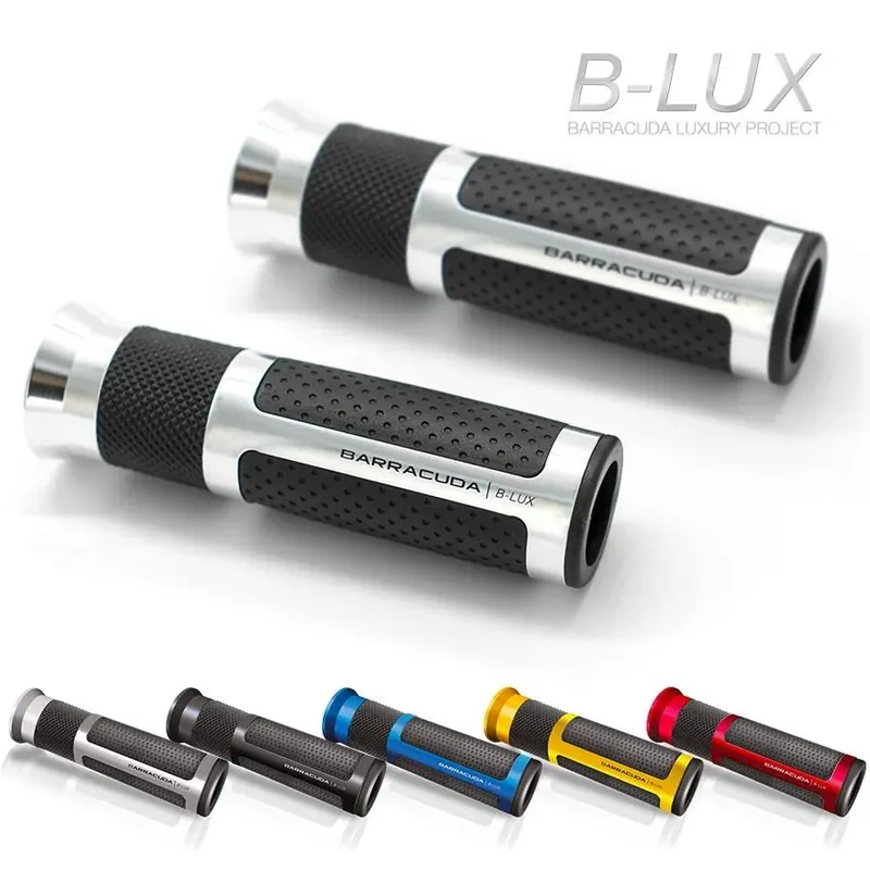 POIGNEES RACING B-LUX ARGENT (paire) BARRACUDA