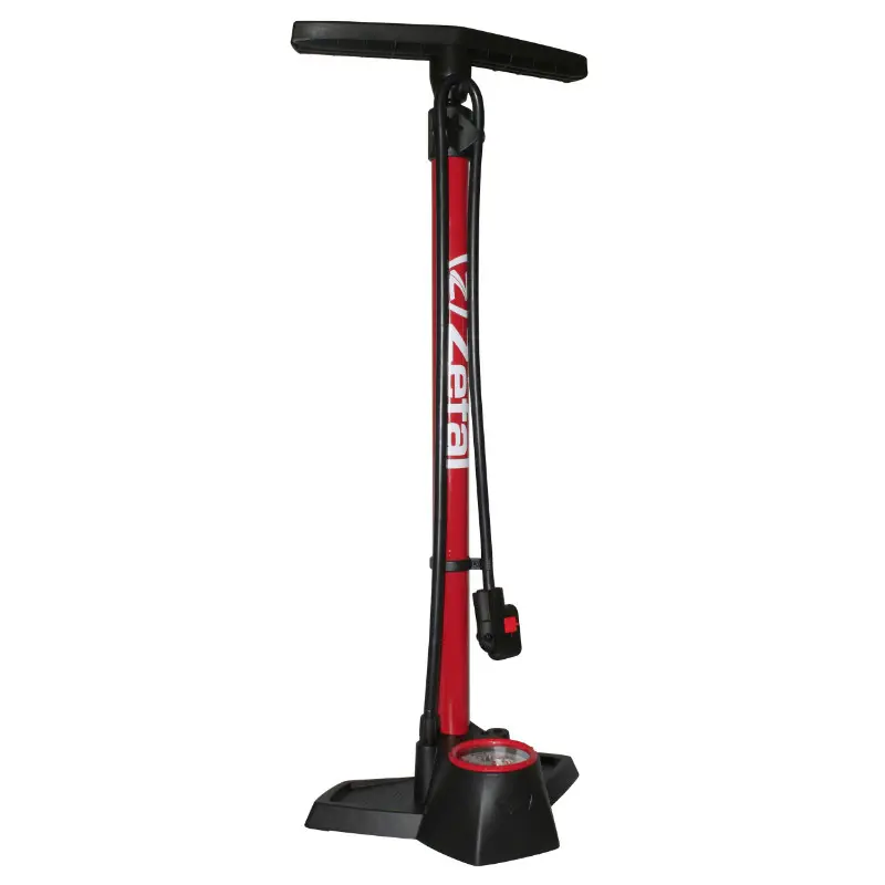 Pompe A Pied Zefal Profil Max Fp30 Corps Acier Support Résine Rouge Manometre 12Bar Raccord Switch Vp-Vs Avec Accessoires