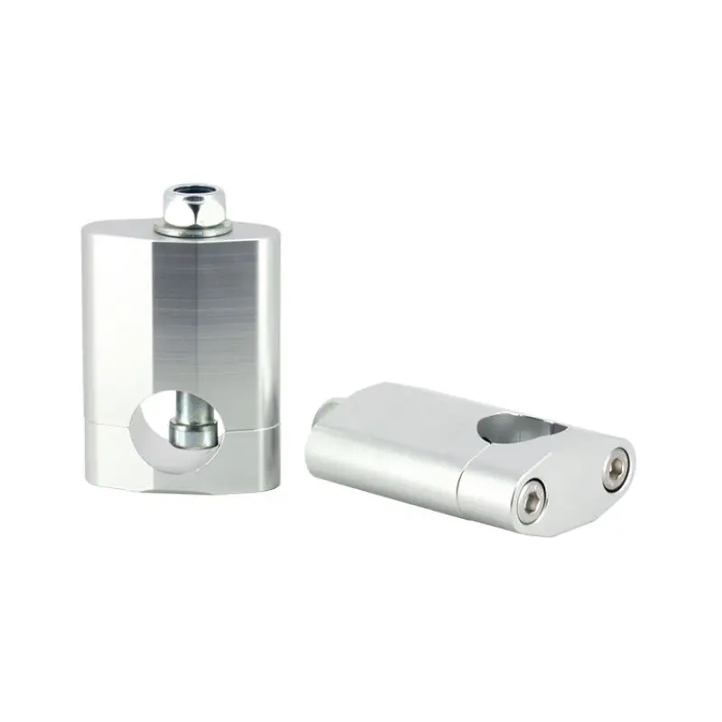 Pontet de guidon moto - Argenté 28.6mm