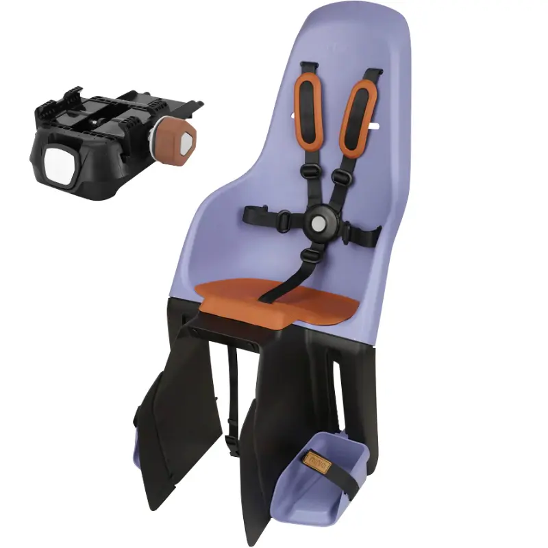 Porte Bebe-Siege Enfant Arrière Polisport A Fixer Sur Porte Bagage Fixation Etau Minia Violet (9 A 22Kgs) Homologué En 14344 (Boite Carton Individuelle)