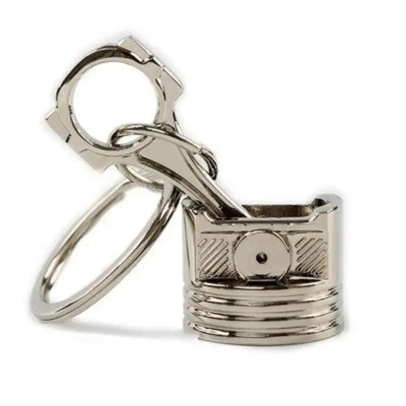 Porte-clé piston en métal