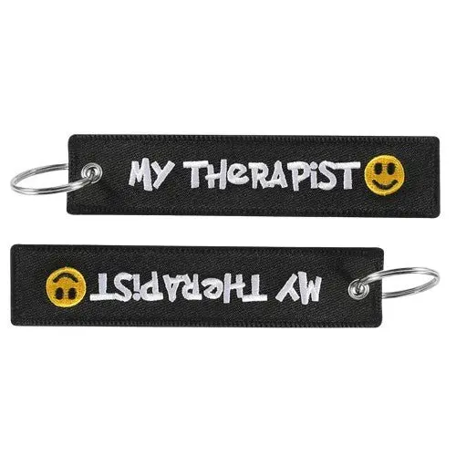 Porte-clés Motard Résistant 'My Therapist' – Liberté & Style sur la Route