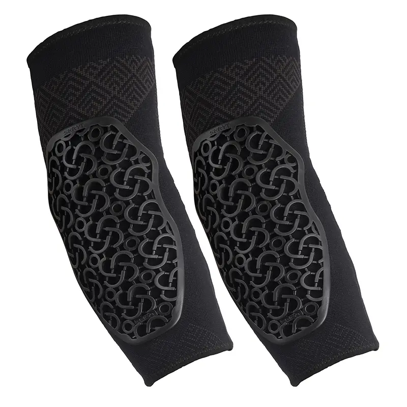 Protection Coudieres VTT Seryt Flow Alps Antibacterien, Antiderapante, Sans Couture Noir M (Vendu A La Paire) 250 G -Ce En 1621.1 Niveau 2-