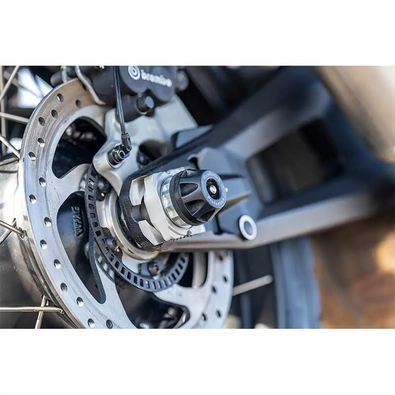 Protection essieu arrière DOUBLESHOCK (DesertX/DesertX Rally/Multistrada V4) | Wunderlich