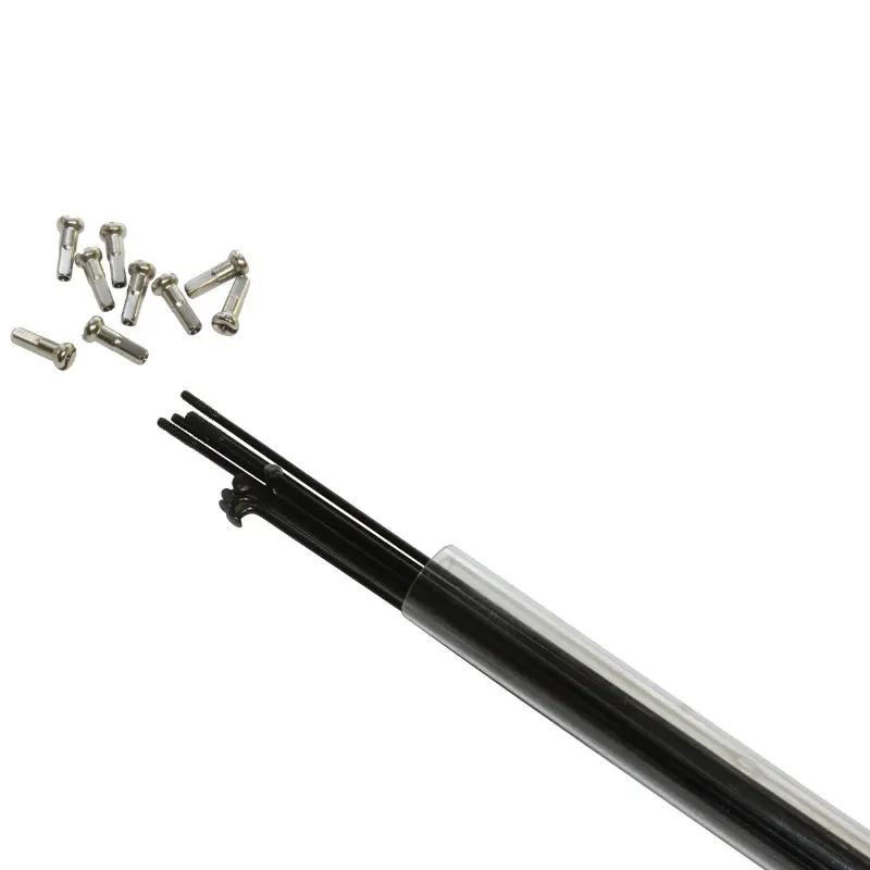 Rayon INOX Noir 2 mm L 290 mm Tête Coudée Avec Écrou (Tube De 10)